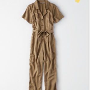 American Eagle Tie-Waist Jumpsuit